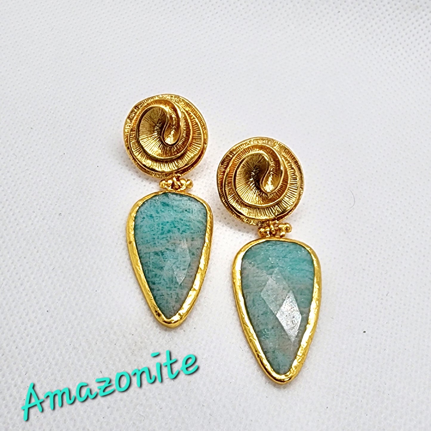 Earrings Amazonite
