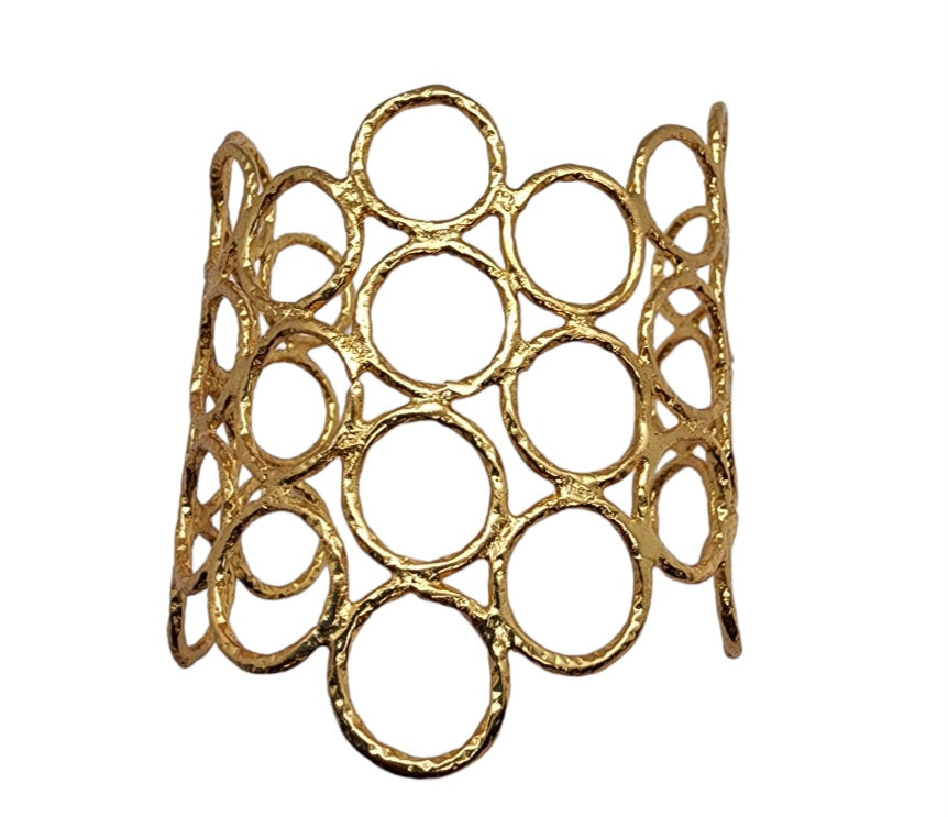 Bracelet Gold Honeycomb