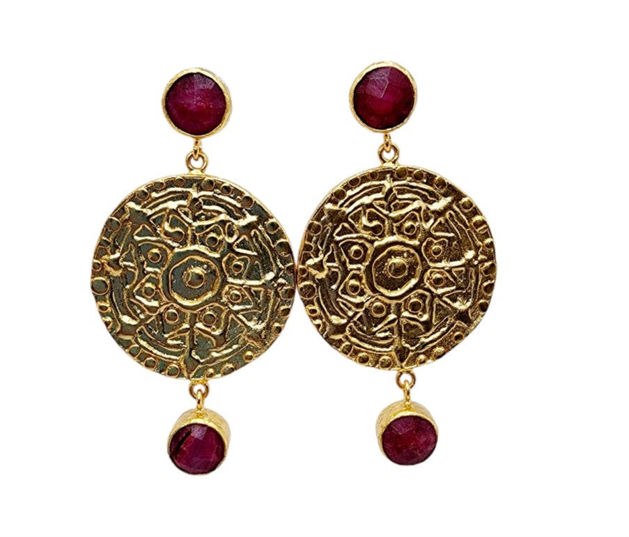 Earrings Medals in Gold