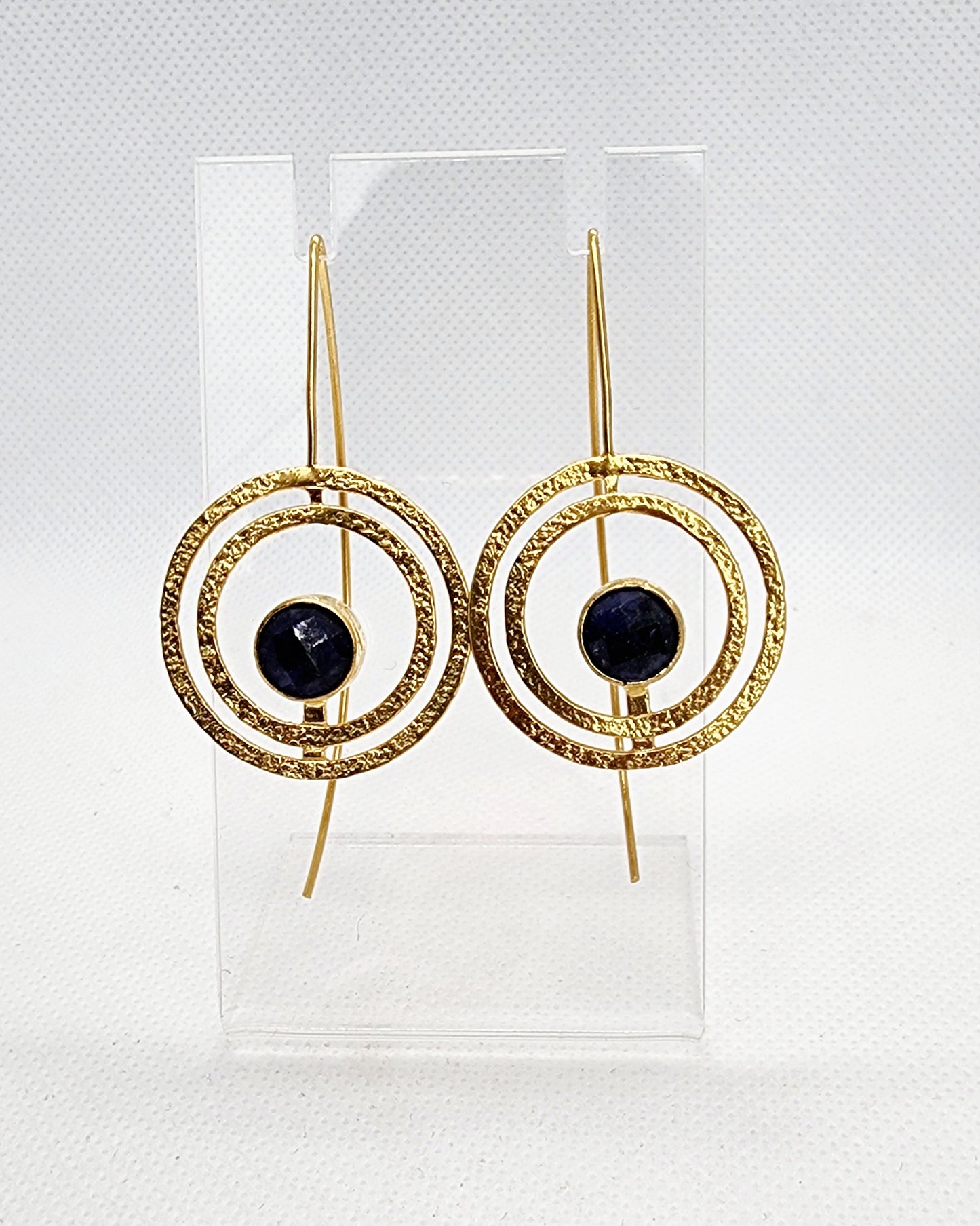 Earrings Lapis Lazuli Circles